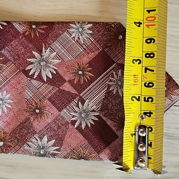 Vintage ARROW Geometric Floral Silk Neck Tie - Picture 10 of 12